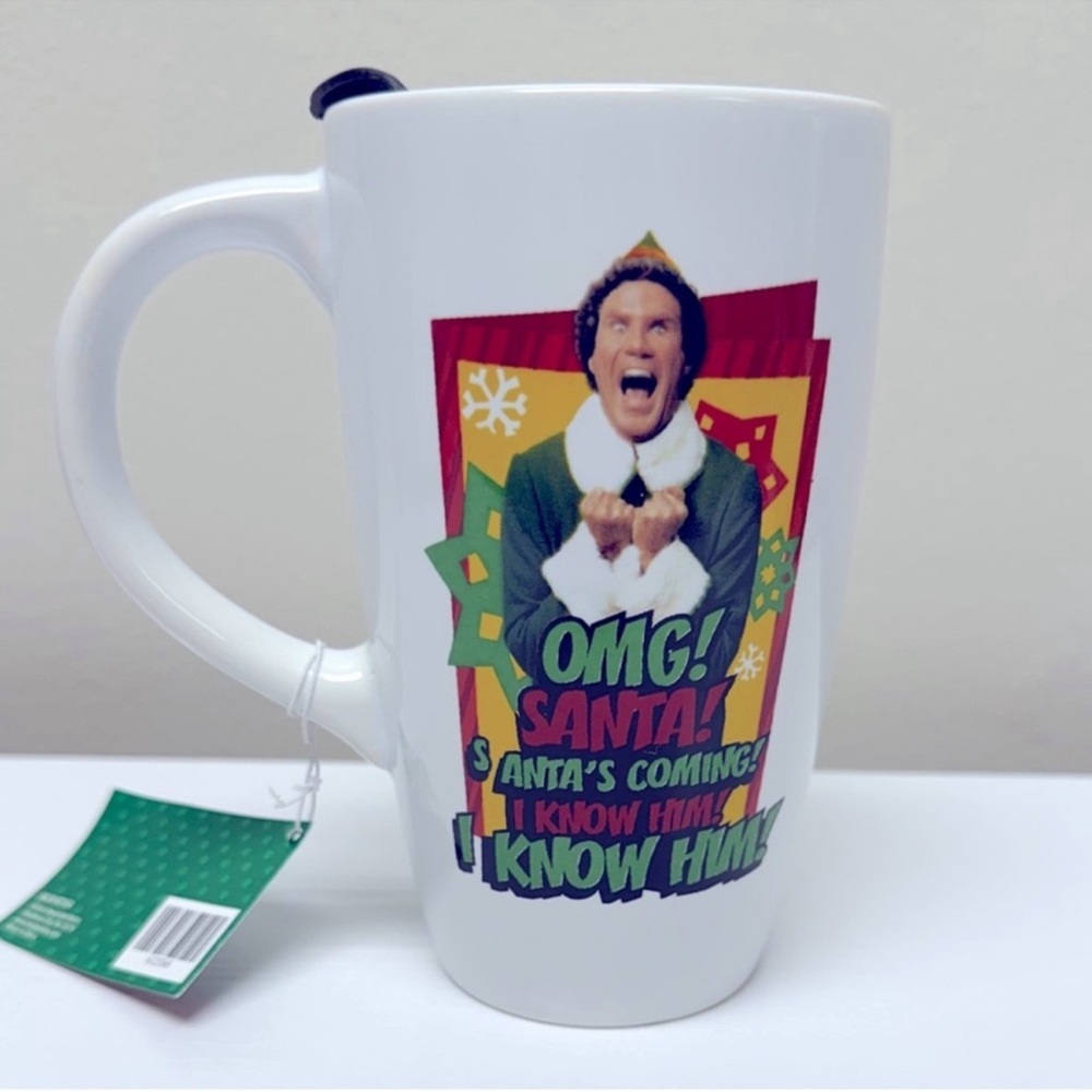 3 for $15 SALE ELF Travel Mug 16oz - Classic Christmas Coffee Cup with Lid, New!
